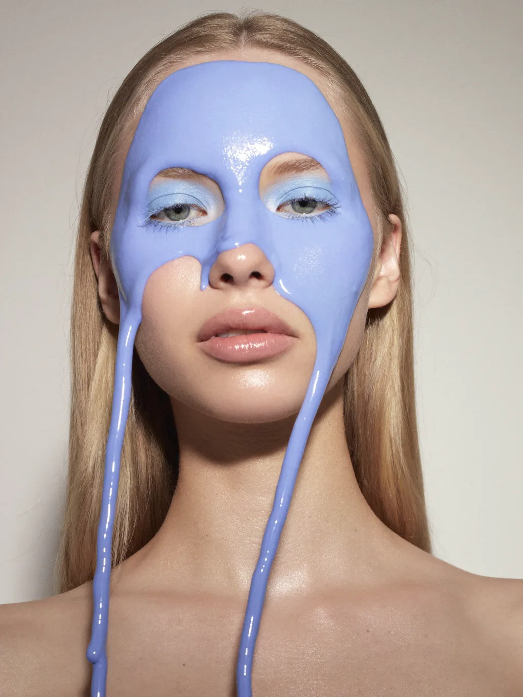 Blueberry Milk makeup concept