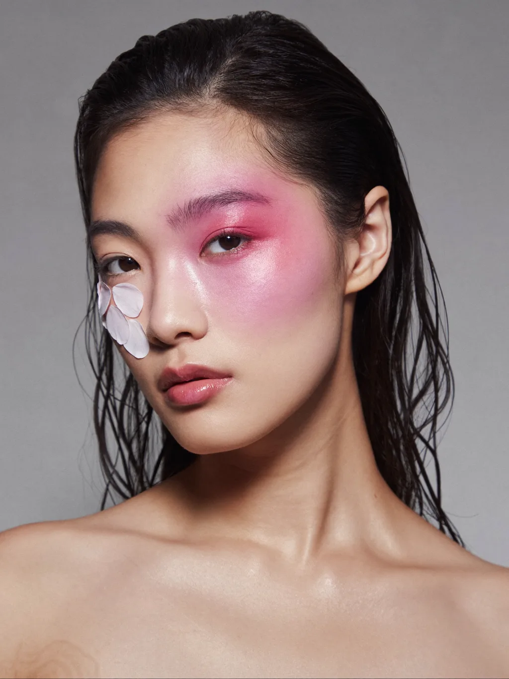 Cherry Blossom Spirit special effects makeup — AI photoshoot example