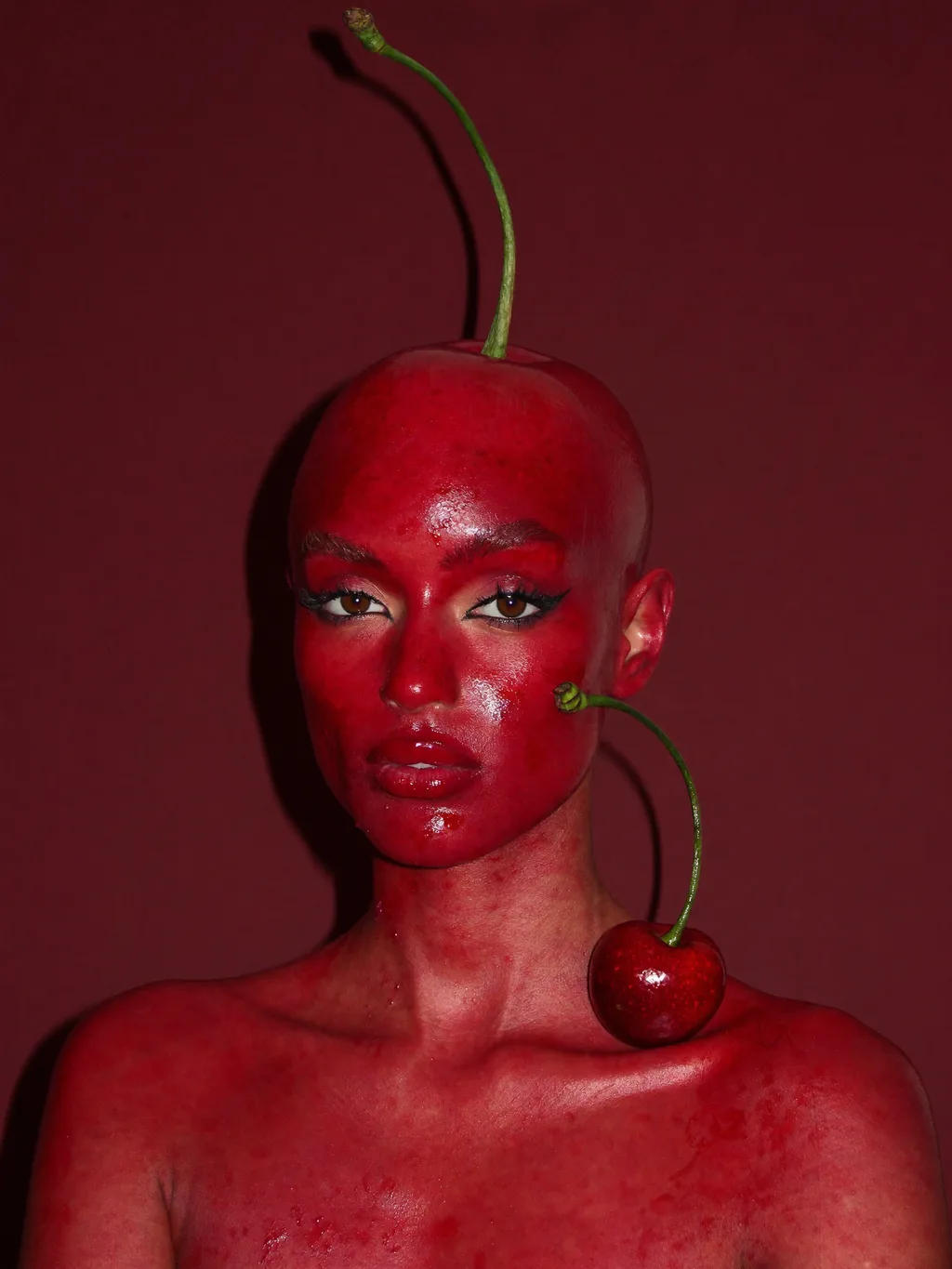 Cherry Gloss special effects makeup — AI photoshoot example