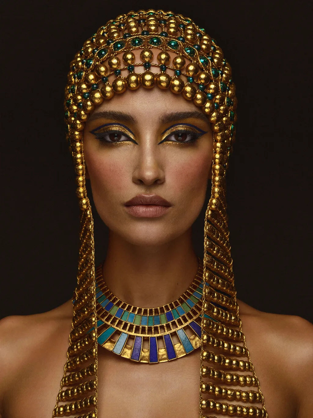 Cleopatra Reborn special effects makeup — AI photoshoot example