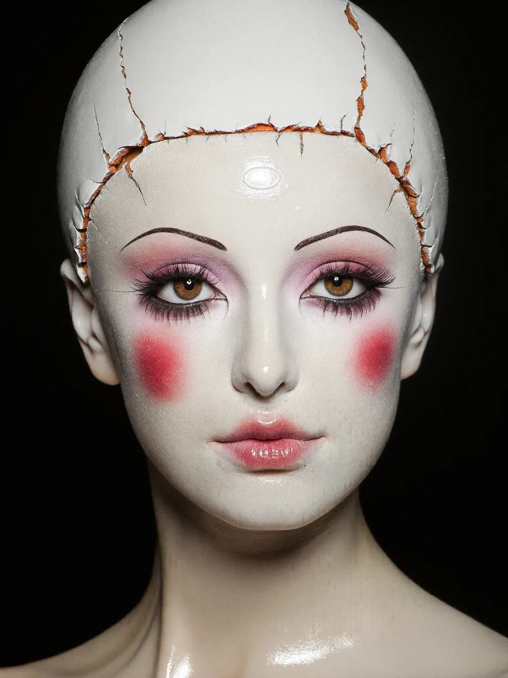 Cracked Porcelain Doll makeup concept