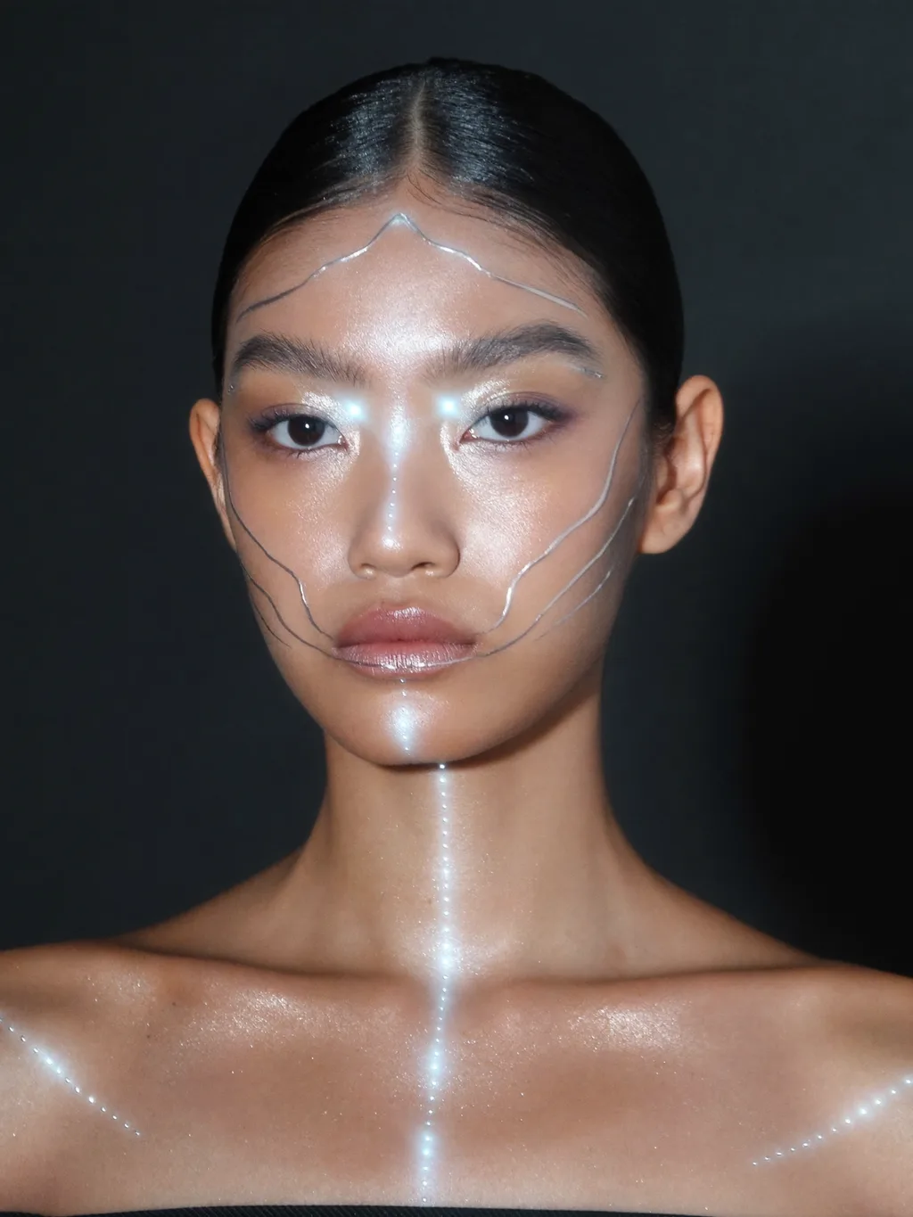 Cyber Android makeup concept