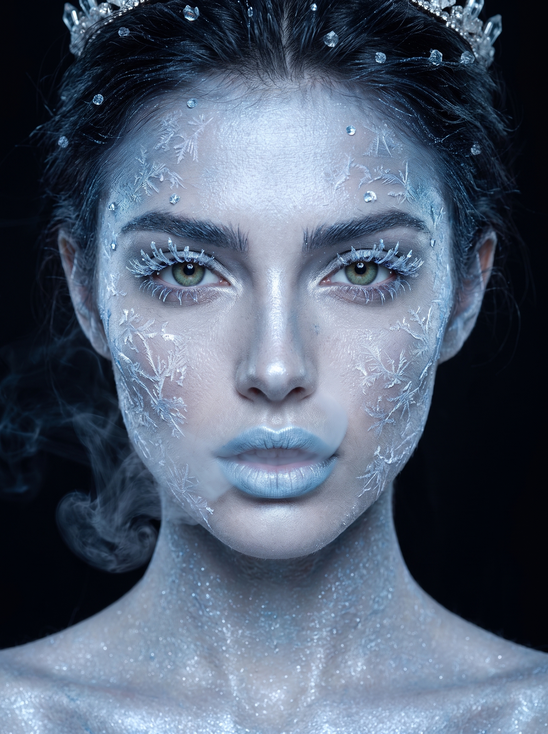 Ice Queen makeup concept