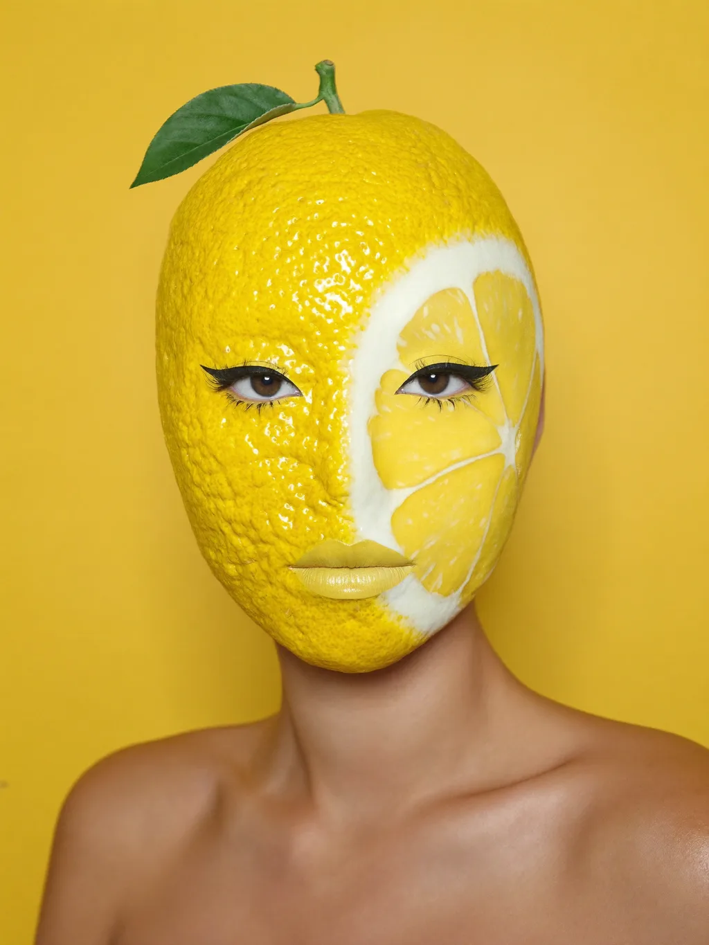 Lemon Zest special effects makeup — AI photoshoot example