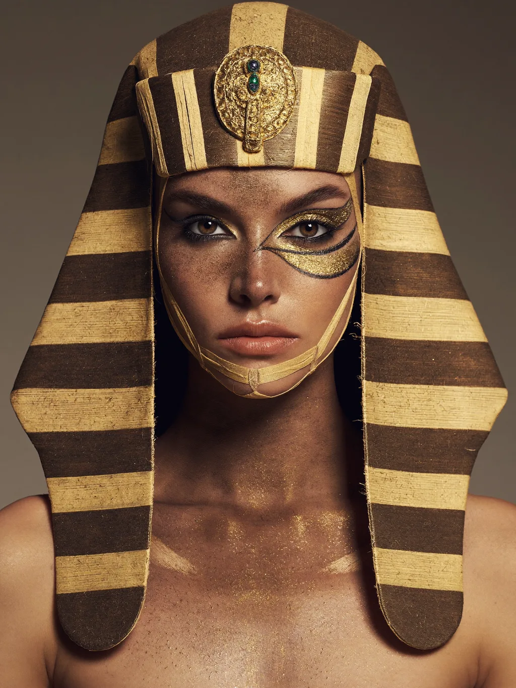 Mummy Queen special effects makeup — AI photoshoot example