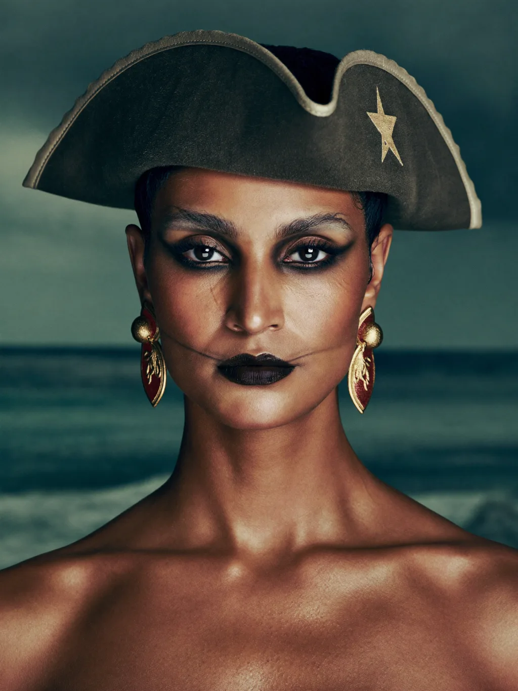 Pirate Corsair special effects makeup — AI photoshoot example