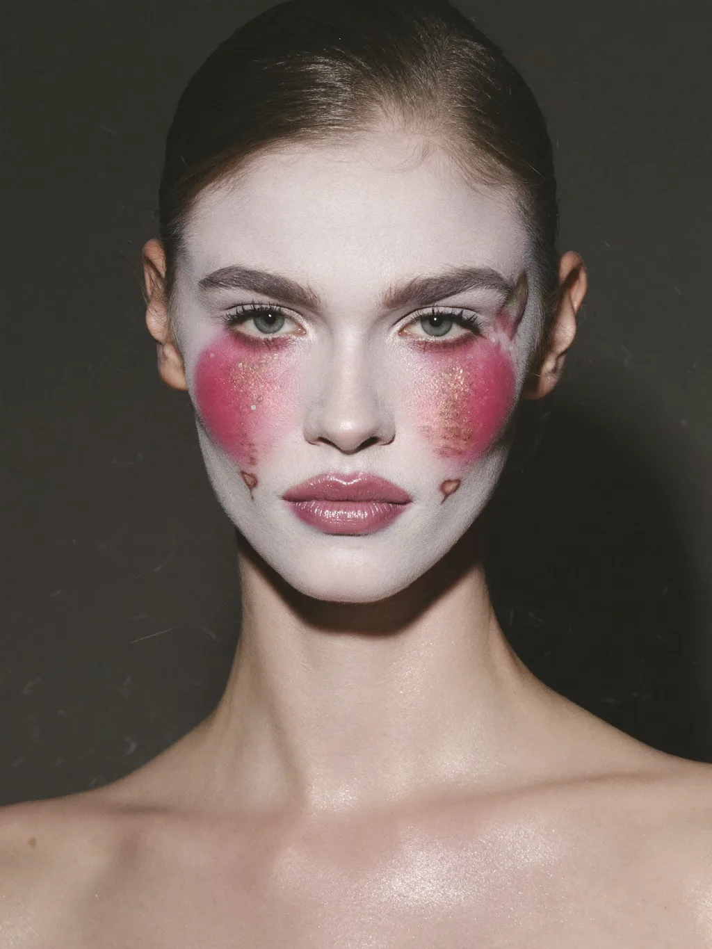 Sad Clown special effects makeup — AI photoshoot example