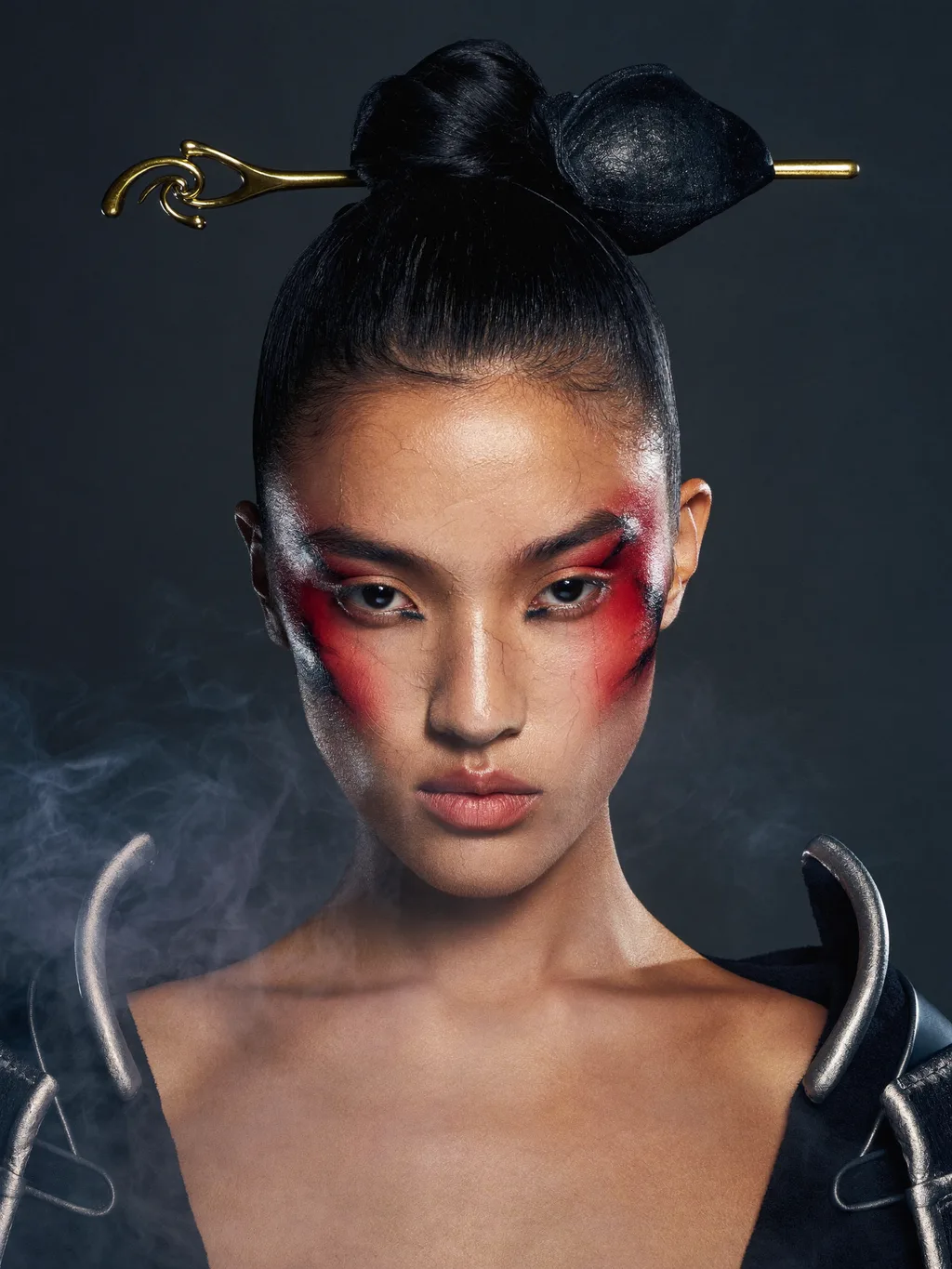 Samurai Spirit special effects makeup — AI photoshoot example