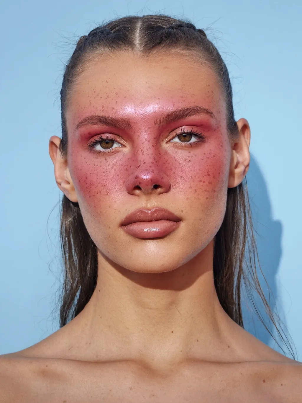 Sunburnt Blush special effects makeup — AI photoshoot example