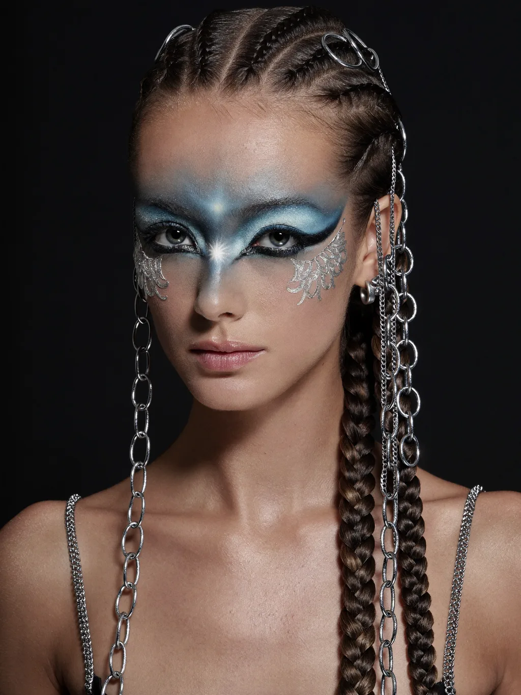 Valkyrie Storm special effects makeup — AI photoshoot example