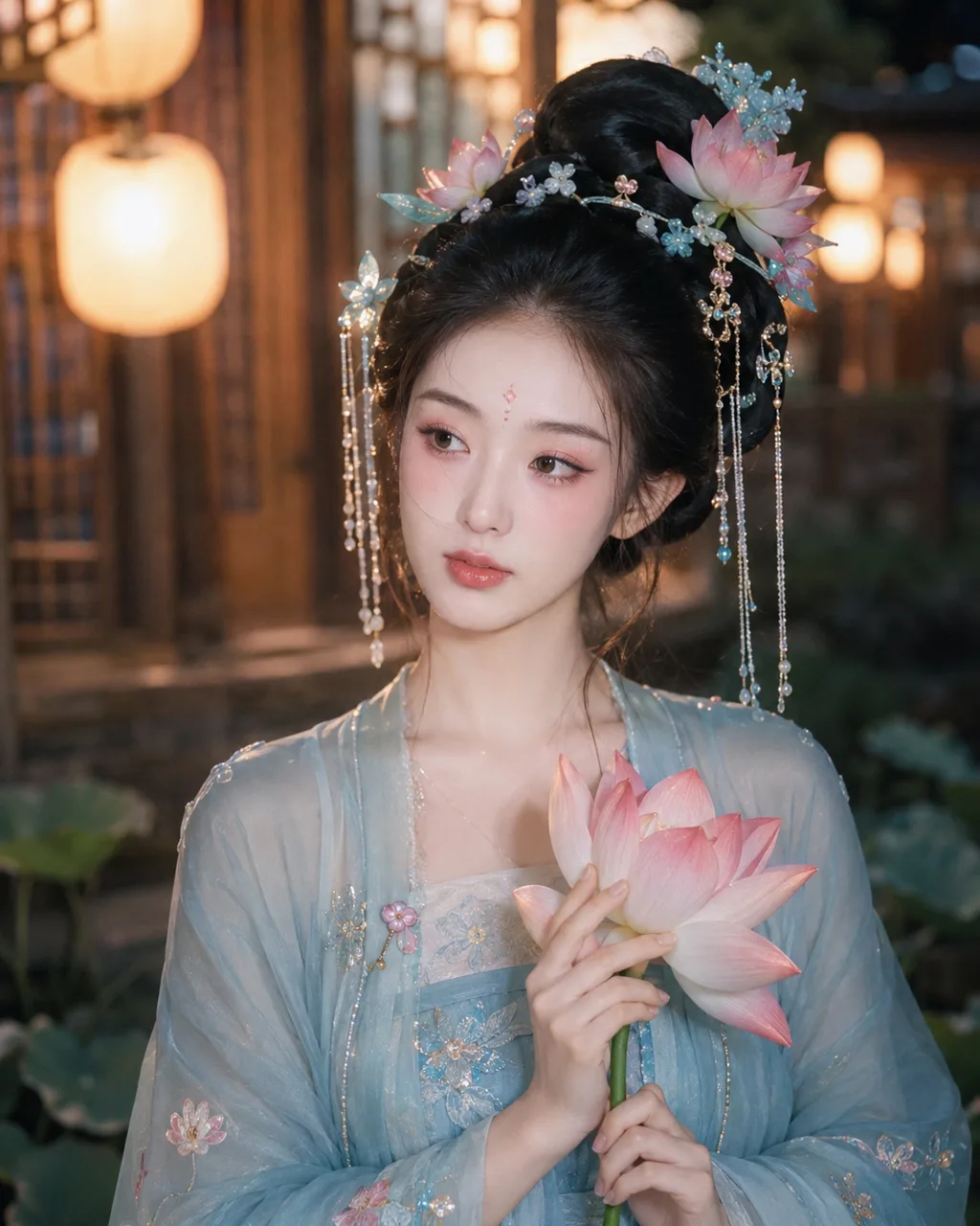 Lotus Night Fairy makeup concept