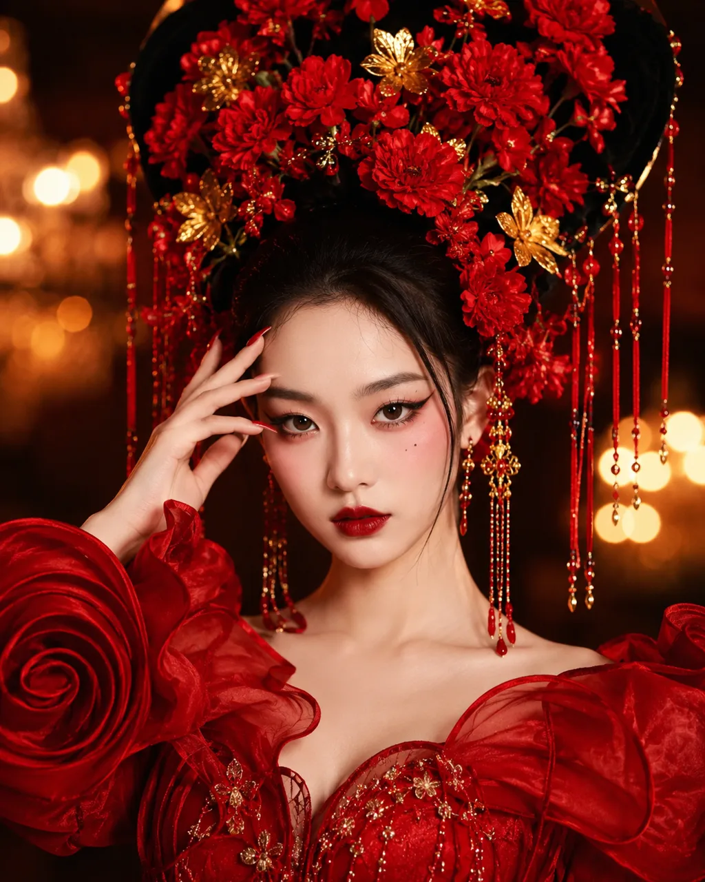 Night Rouge makeup concept