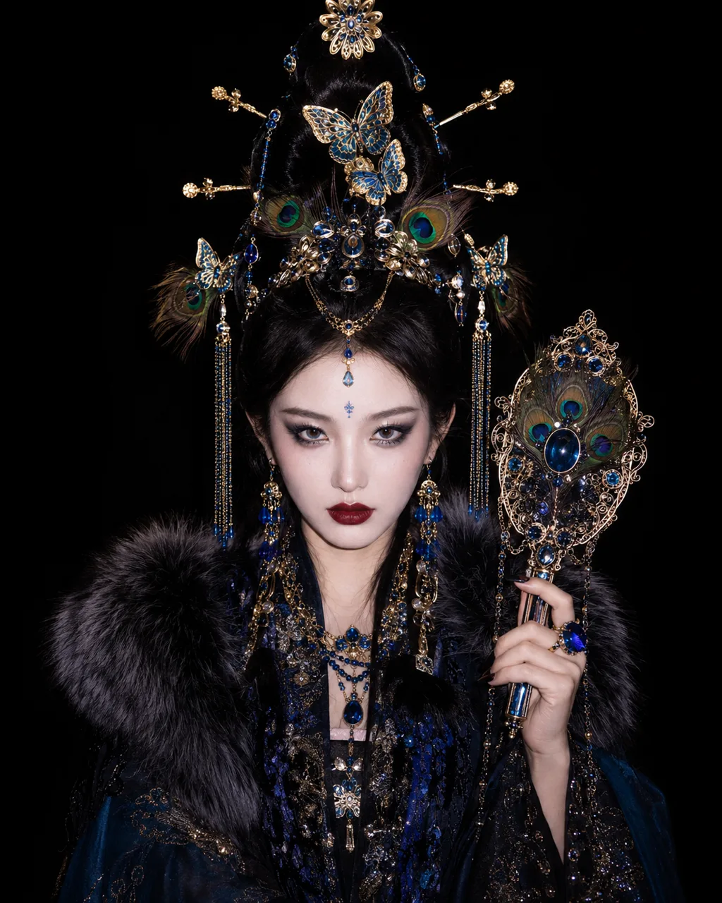 Phoenix Queen special effects makeup — AI photoshoot example