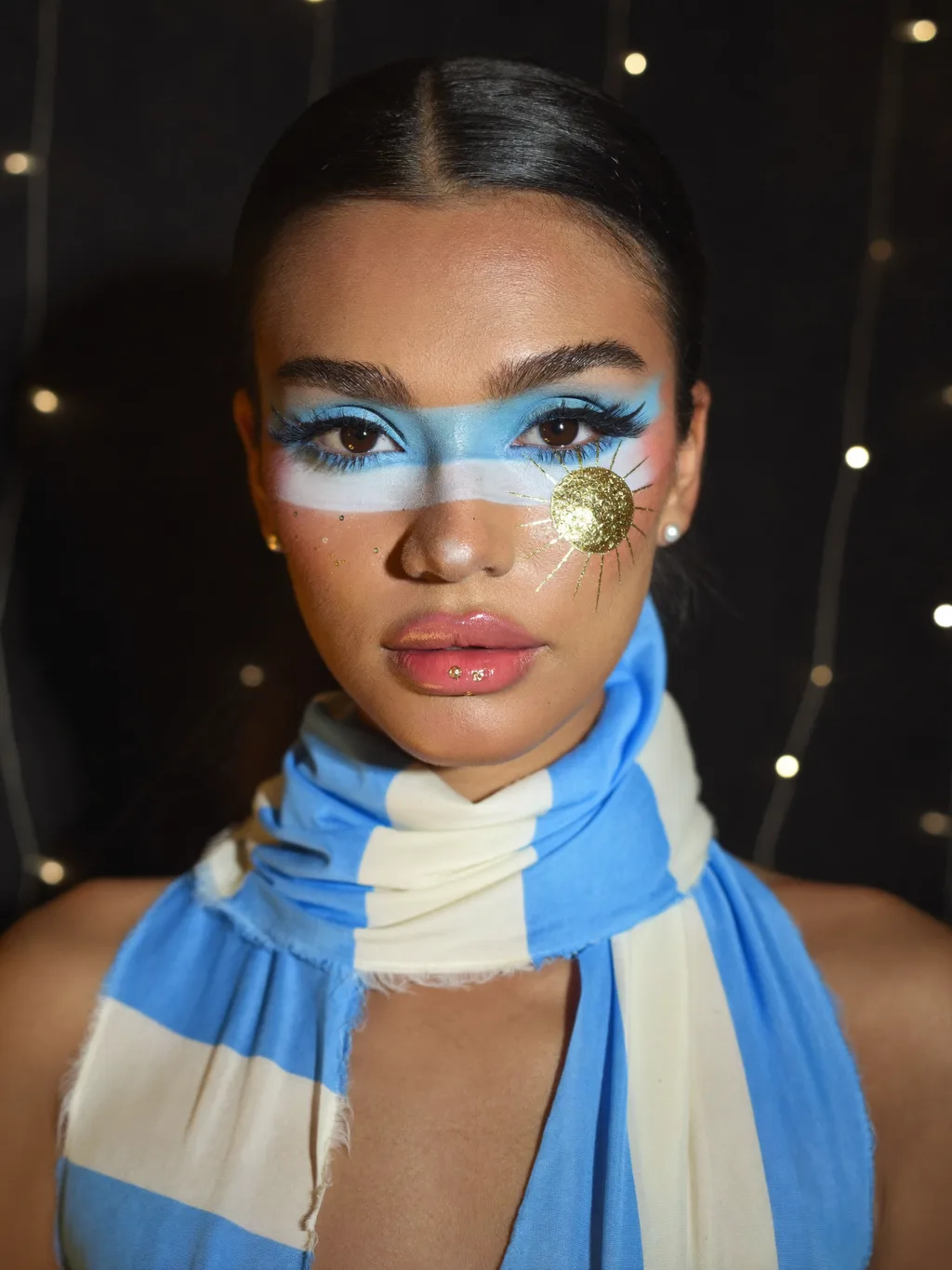 Argentina Fan Look special effects makeup — AI photoshoot example