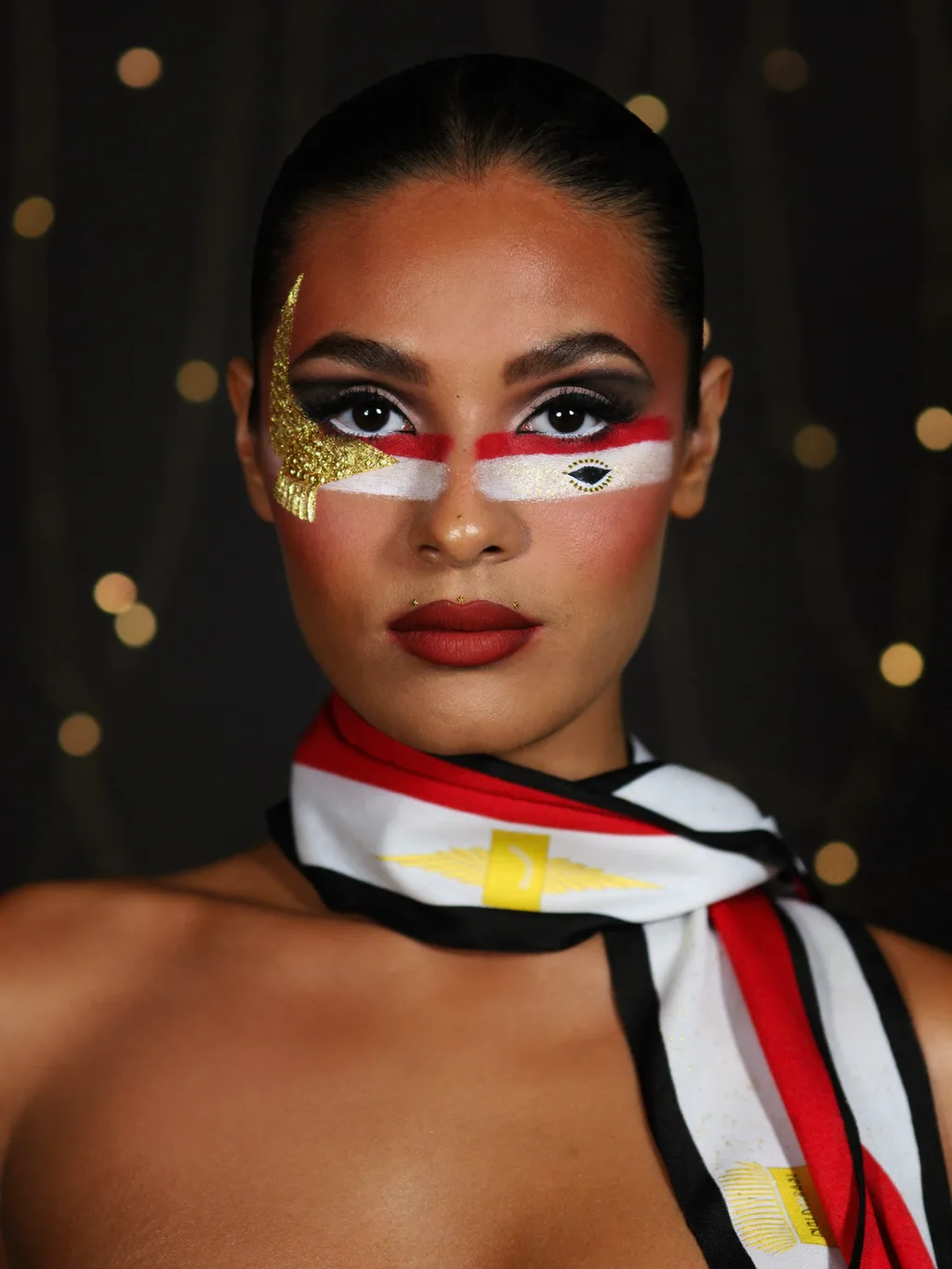 Egypt Fan Look special effects makeup — AI photoshoot example