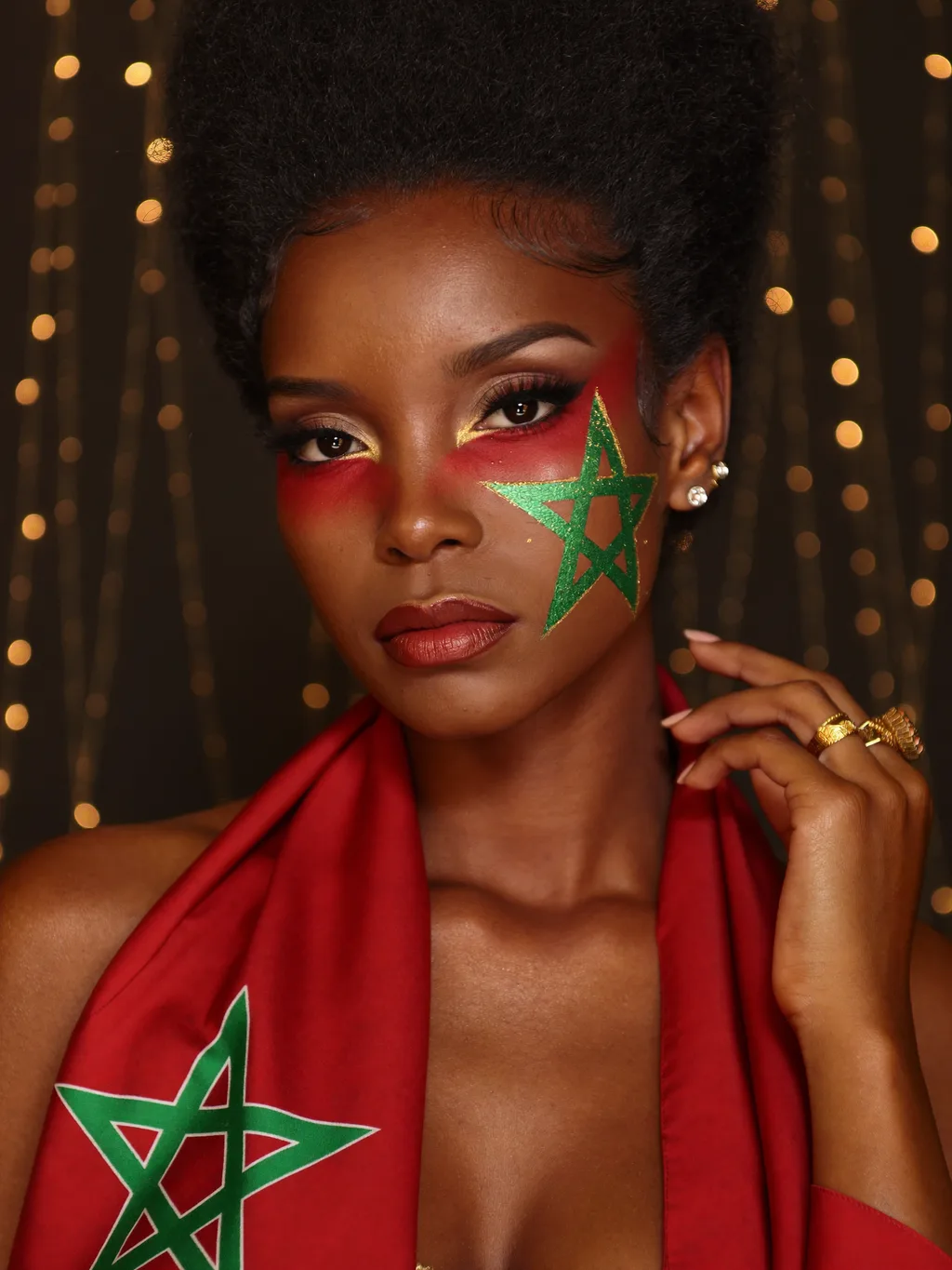 Morocco Fan Look makeup concept