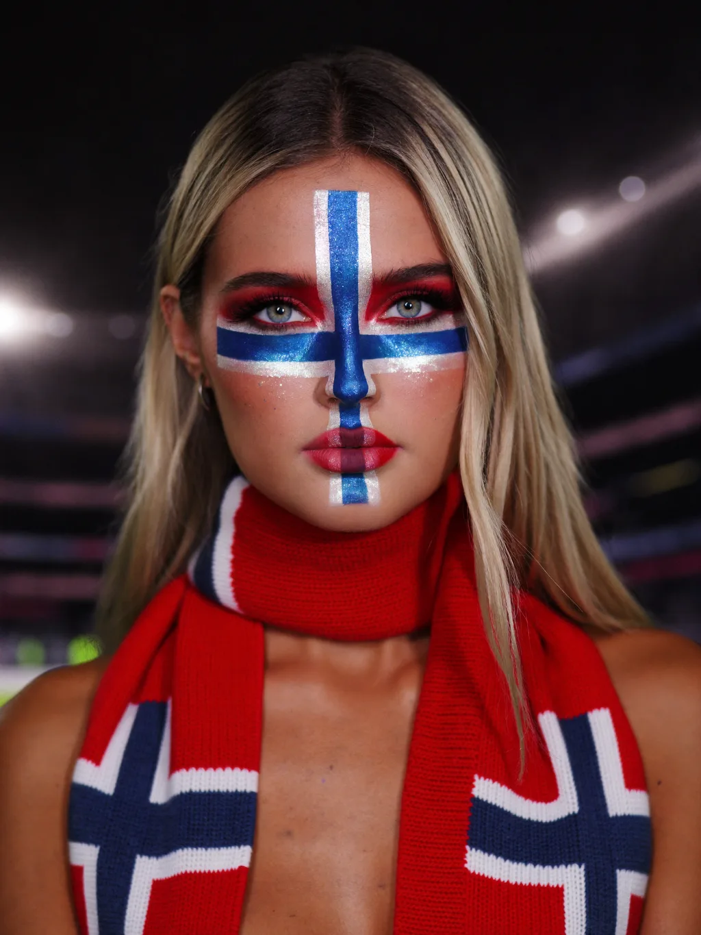 Norway Fan Look makeup concept